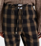 The Attico Checked cotton sweatpants