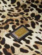 DOLCE & GABBANA - Logo-Appliquéd Leopard-Print Cotton-Jersey Sweatshirt - Brown