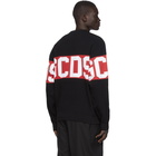 GCDS Black and Red Logo Sweater