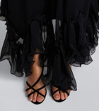 Aquazzura Horizon suede sandals
