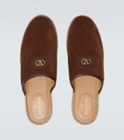 Valentino Garavani Palm Avenue VLogo suede mules