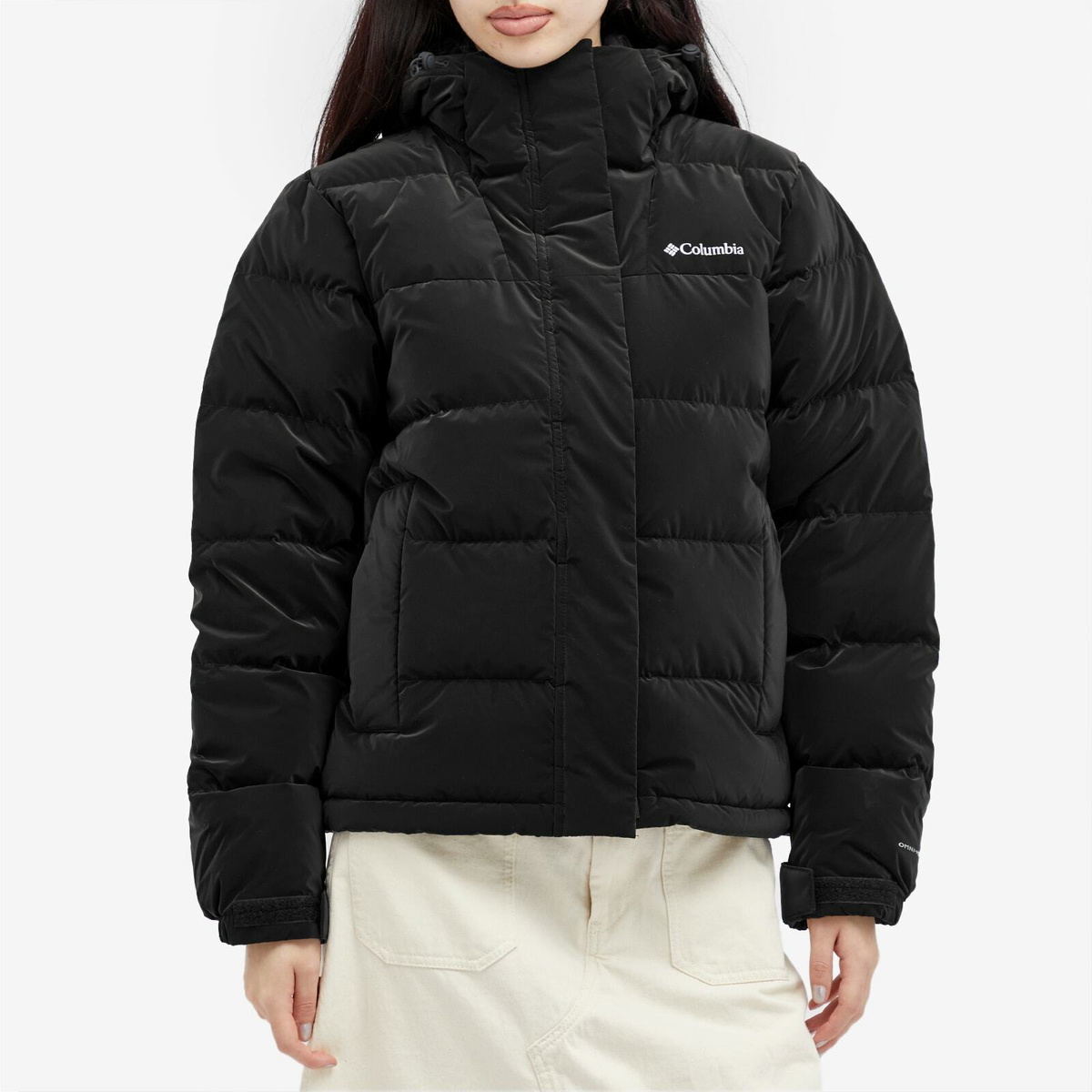 Columbia Women's Bulo Point Down Jacket in Black Velvet Sheen Columbia