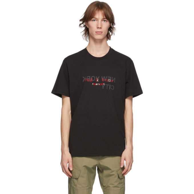 Photo: rag and bone Black NY Logo T-Shirt