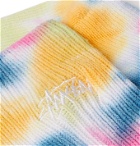 Stüssy - Tie-Dyed Ribbed Cotton-Blend Socks - Pink