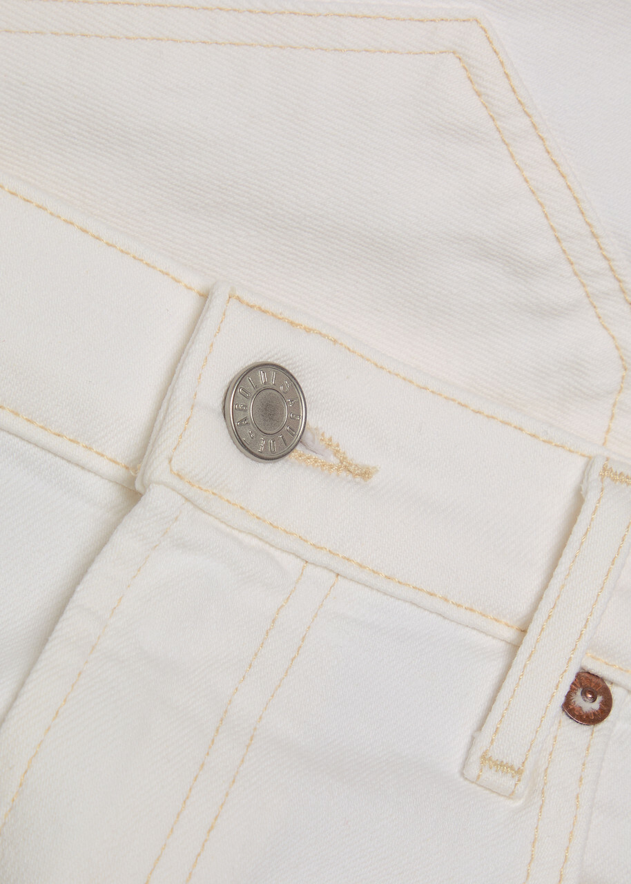 Agolde Harper Crop Straight-leg Jeans White