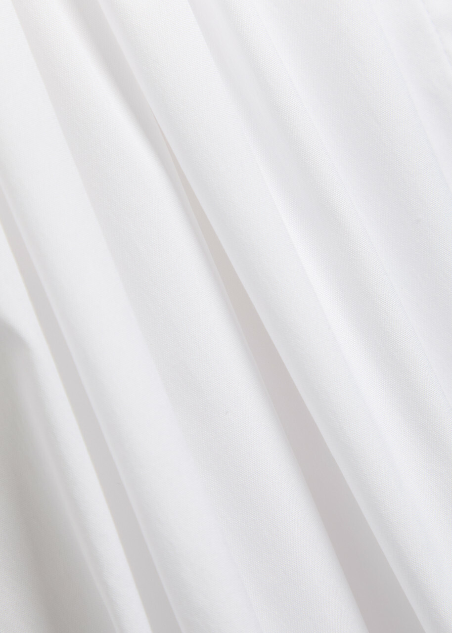 Max Mara Cotton-blend Maxi Shirt Dress White