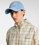 Acne Studios Logo cotton twill baseball cap