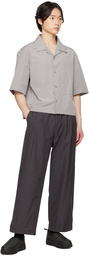 AMOMENTO Gray Pleated Trousers