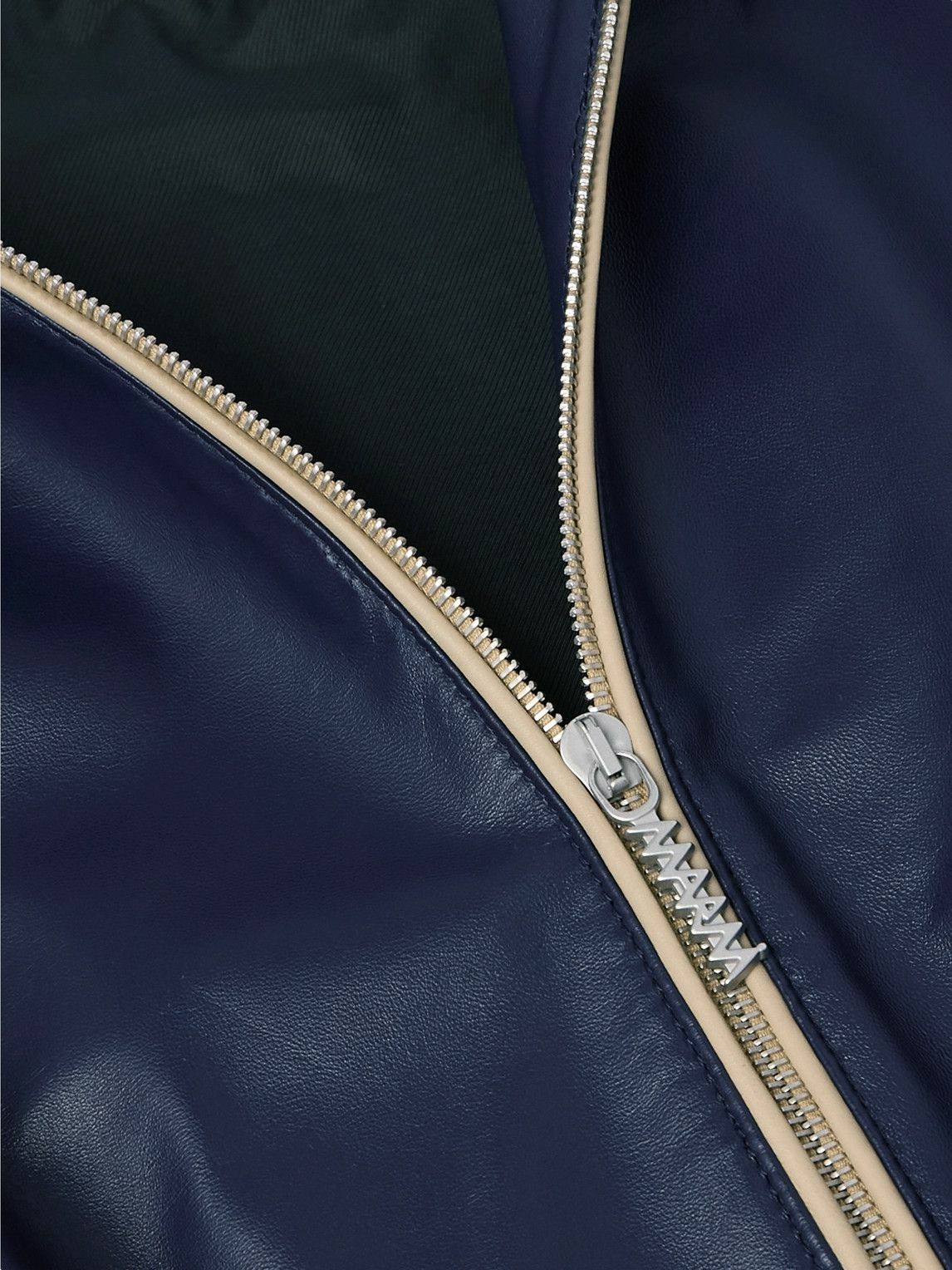 Marni - Striped Leather Jacket - Blue