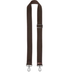 Berluti - Leather-Trimmed Canvas Bag Strap - Brown