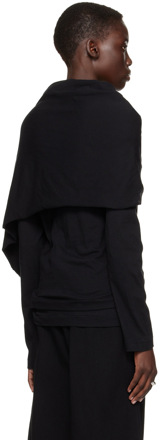 YOHJI YAMAMOTO Black Stole Blouse