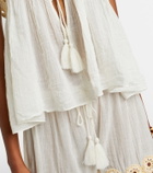 Ulla Johnson Alessia crochet-trimmed cotton gauze top
