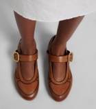 Miu Miu Gymnasium leather Mary Jane flats