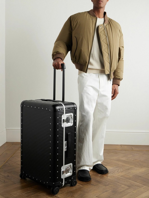Photo: FPM Milano - Bank Spinner 76cm Leather-Trimmed Polycarbonate Spinner Suitcase