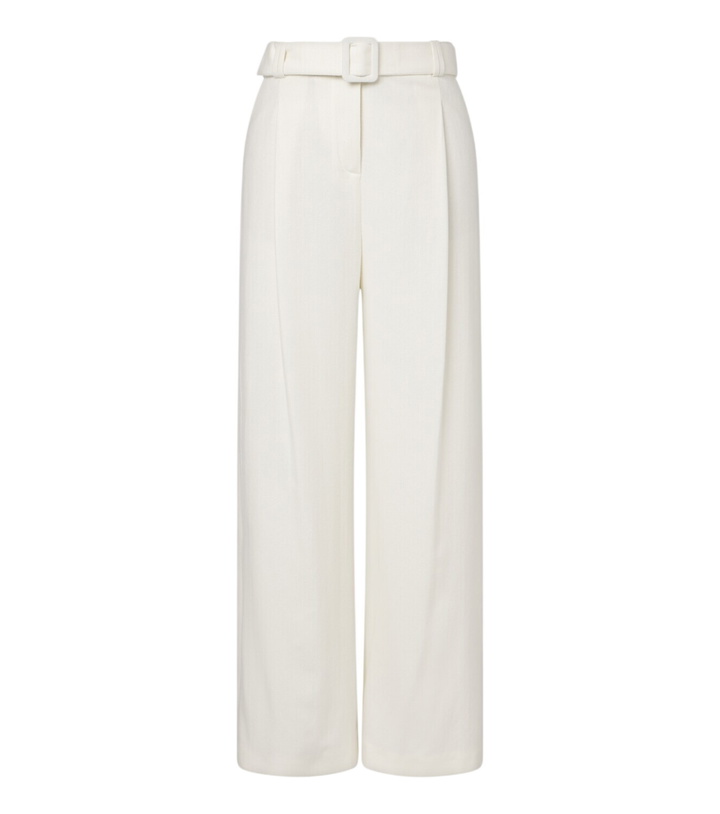 Photo: Eleventy Belted wool and cashmere wide-leg pants