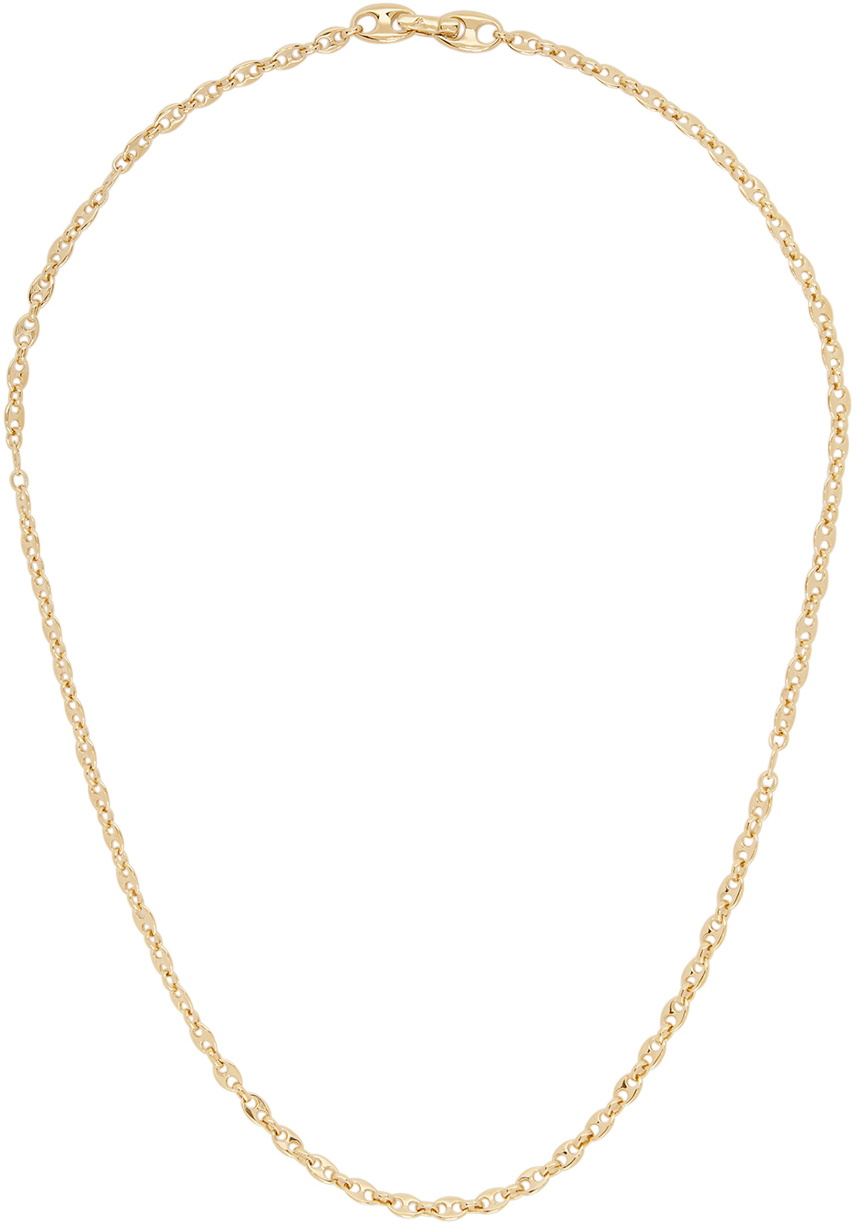 Tom Wood Gold Bean Chain Necklace