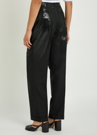 Maison Margiela Coated Straight-leg Wool Trousers Black
