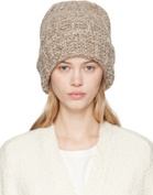 Maison Margiela Beige Shetland Wool Beanie