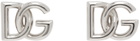 Dolce & Gabbana Silver Logo Stud Earrings