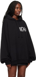 032c Black 'SOS' Bubble Hoodie
