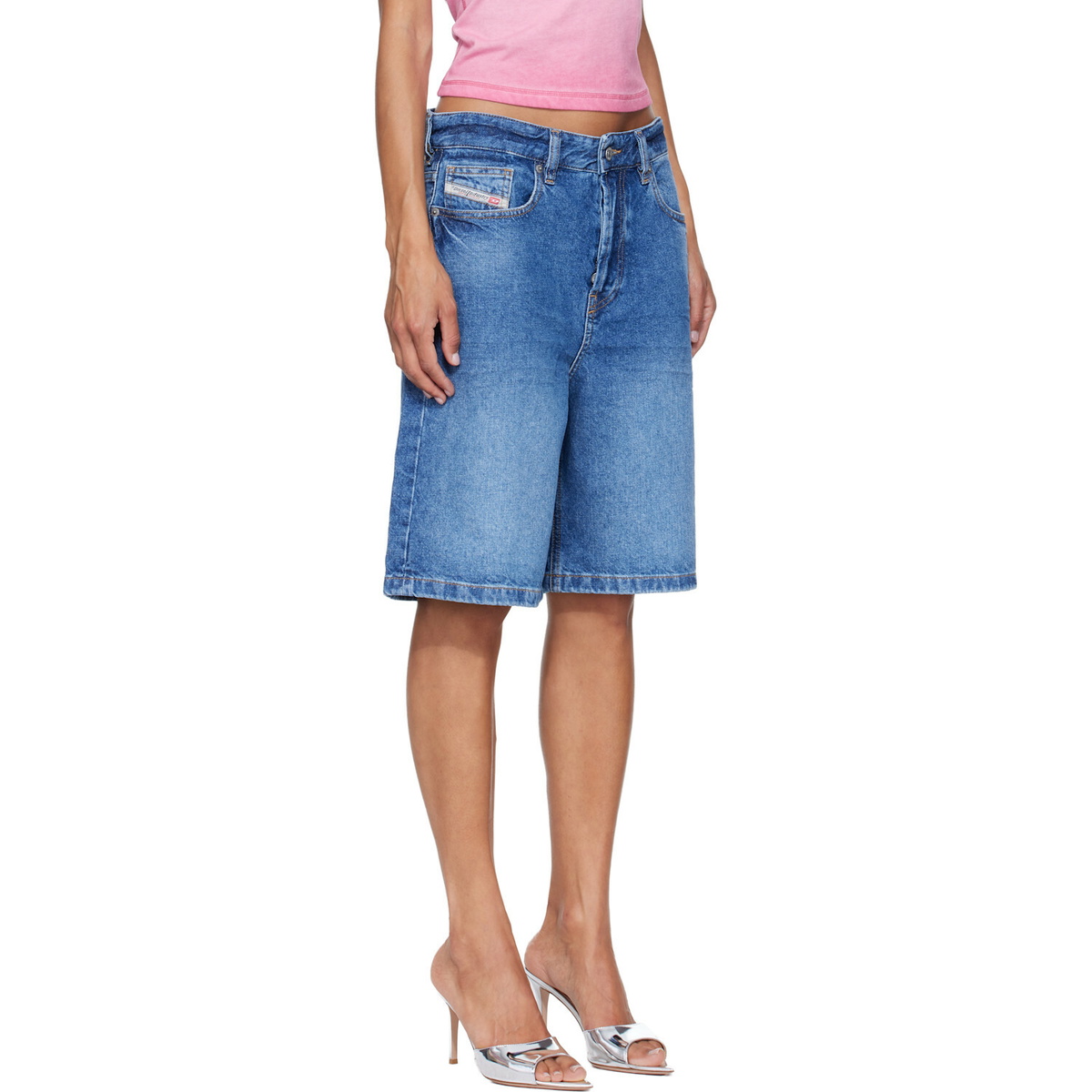 Diesel Blue De-Sire-Short Denim Shorts