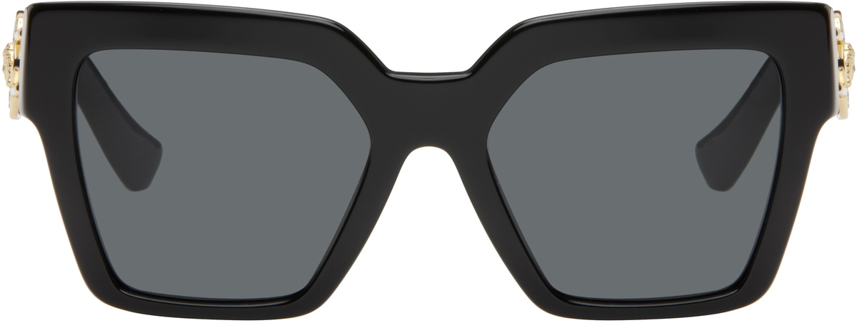 Versace Black Medusa Deco Butterfly Sunglasses Versace