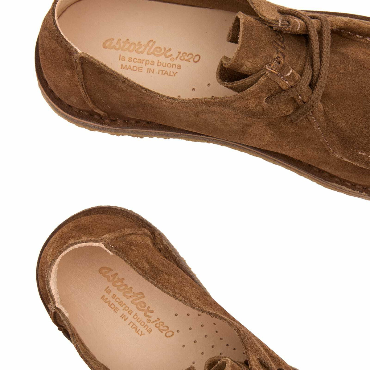 Astorflex Men's Beenflex Suede Shoes in Dark Khaki