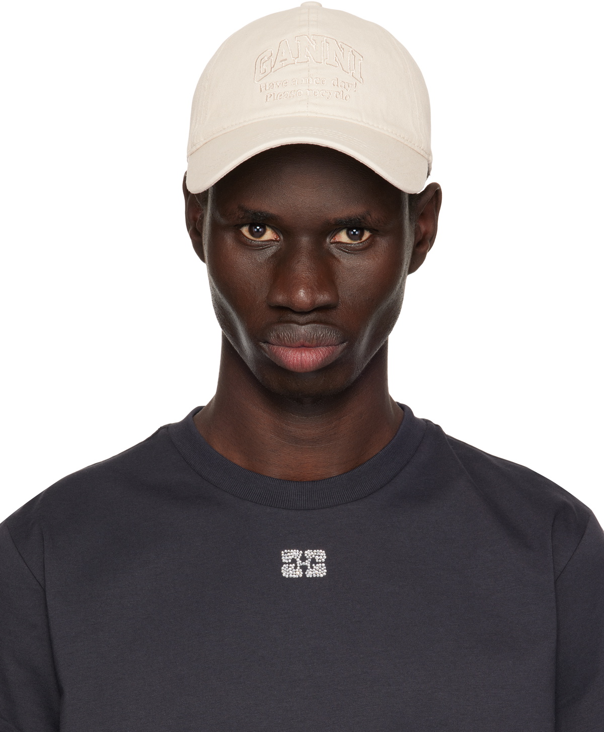 GANNI Khaki Software Cap GANNI
