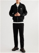 1017 ALYX 9SM - Buckle-Embellished Webbing-Trimmed Jersey Track Jacket - Black