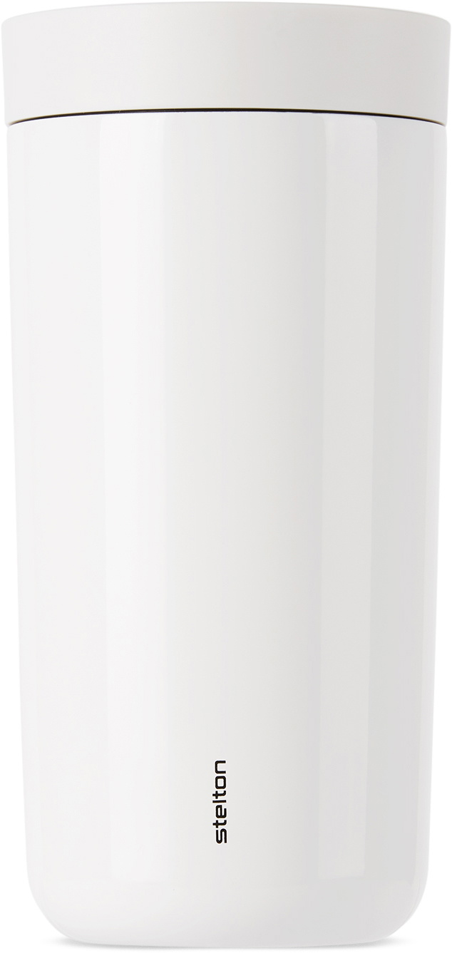 Stelton Off-White To Go Click Cup, 400 mL