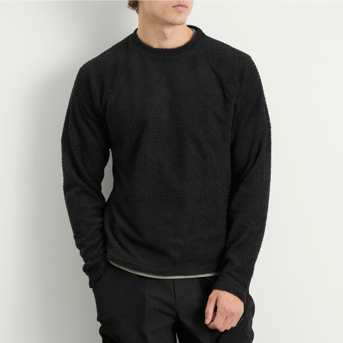 Purple Mountain Observatory Men's Polartec Alpha Pullover in Black