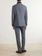 Caruso - Norma Prince of Wales Wool Suit Jacket - Blue