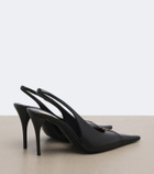 Saint Laurent Cassandre leather slingback pumps