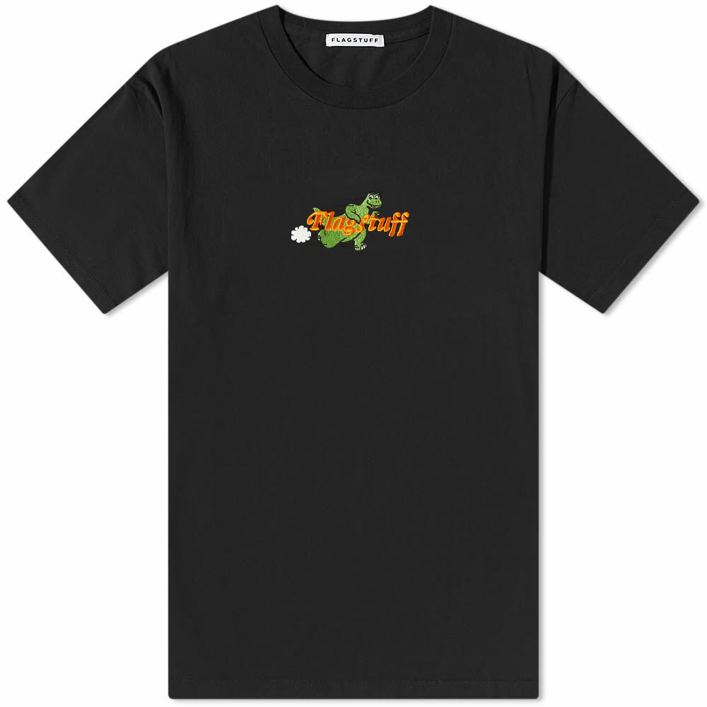 Flagstuff Men's Dino Logo T-Shirt in Black Flagstuff