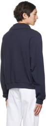 Recto Navy Half-Zip Sweater