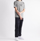 WTAPS - Logo-Print Mélange Cotton-Jersey T-Shirt - Gray