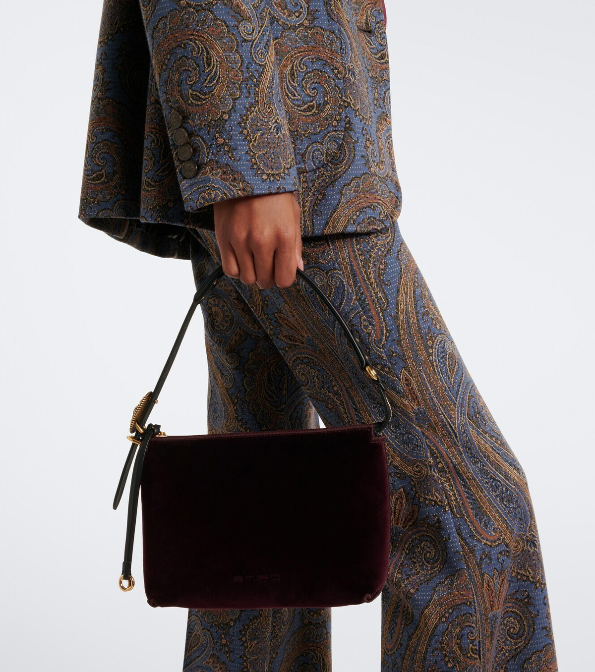 Etro Small velvet shoulder bag