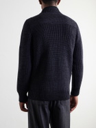 S.N.S. Herning - Robust Merino Wool Zip-Up Sweater - Black