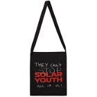Raf Simons Black Denim Cant Stop Solar Youth Tote