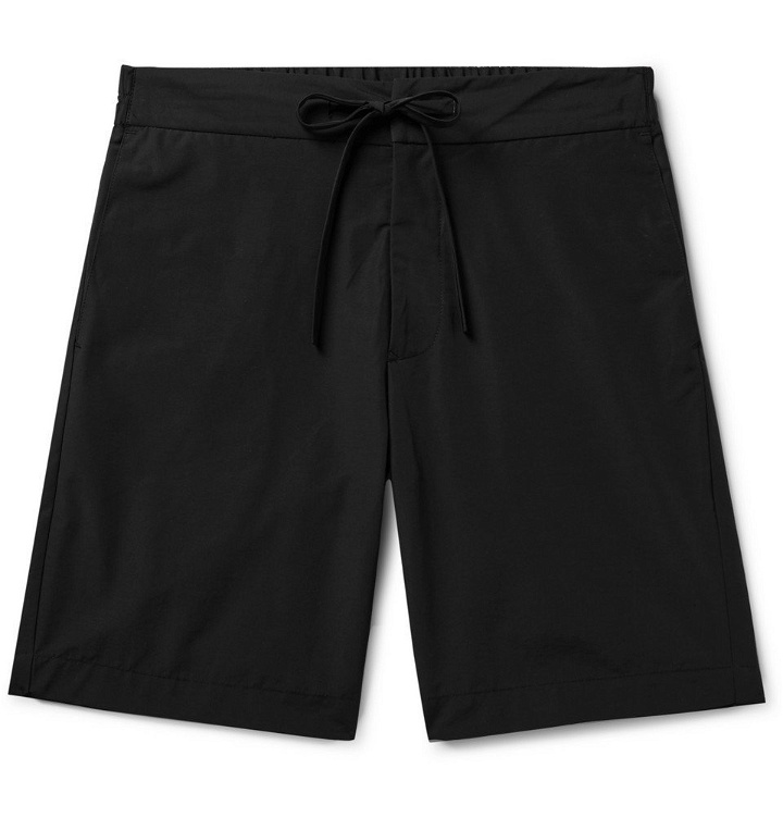 Photo: Freemans Sporting Club - Slim-Fit Cotton and Nylon-Blend Drawstring Shorts - Black