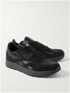 Reebok - Maison Margiela Project 0 Shell, Suede and Leather Sneakers - Black