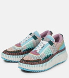 Chloe - Nama embroidered low-top sneakers