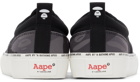 AAPE by A Bathing Ape Black & Grey Camo Lace-Up Sneakers