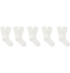 CDLP - Five-Pack Bamboo-Blend Socks - White