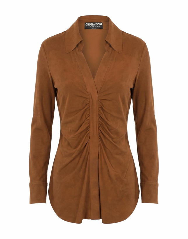 Photo: Chiara Boni La Petite Robe Womens Top in Brown
