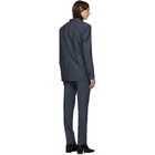 Maison Margiela Blue Two-Ply Wool Poplin Suit