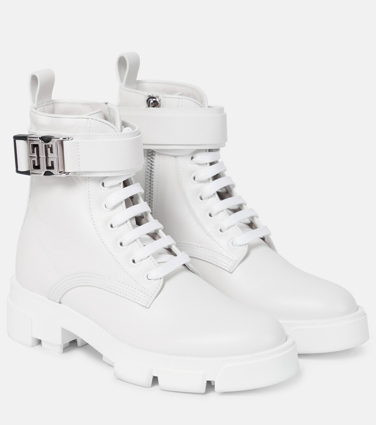 Givenchy - Terra leather combat boots Givenchy