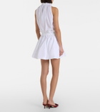 Patou Gathered cotton miniskirt