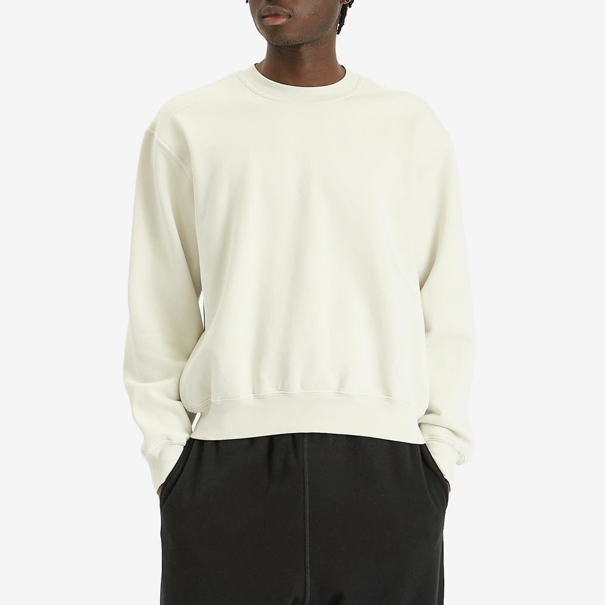 Lady White Co. Men's Mini Crewneck Sweatshirt in Off White