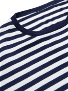 ANDERSON & SHEPPARD - Striped Cotton Sweater - Blue